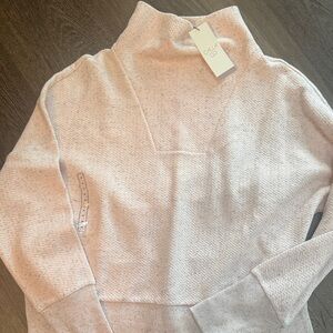 Calia Soft Blush Mock Neck hoodie Sweater NWT size medium